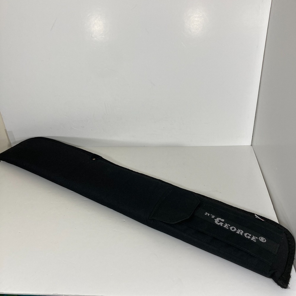 Vintage It's George USA Soft Pool‎ Cue Carry Case Padded Black Made in USA